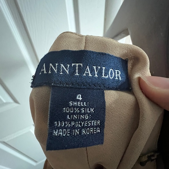 Ann Taylor Leopard-Print Slip Midi Dress in Brown - Picture 3 of 3